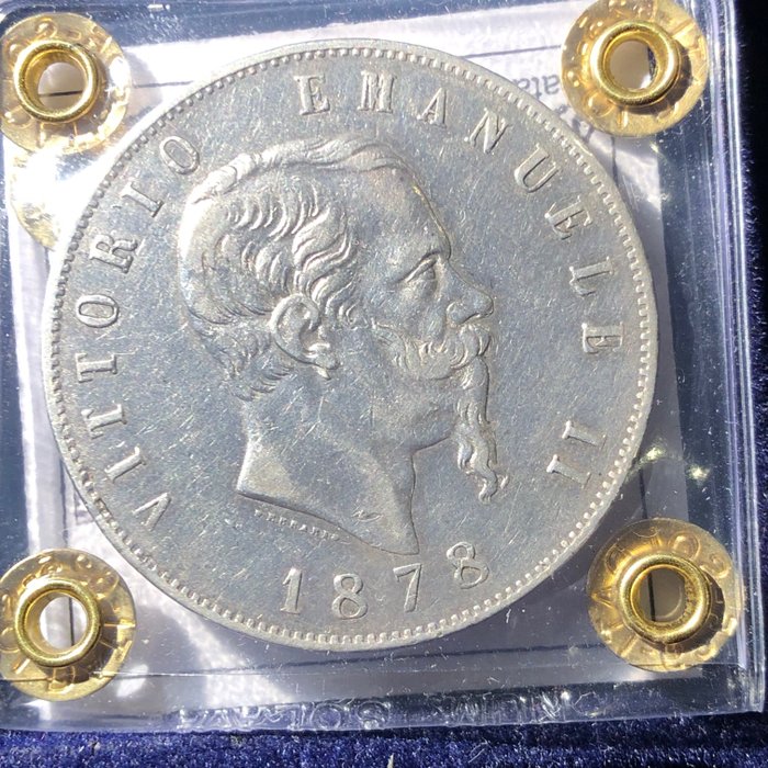 Italien, Königreich Italien. Vittorio Emanuele II. di Savoia (1861-1878). 5 Lire 1878 Roma  (Ohne Mindestpreis)