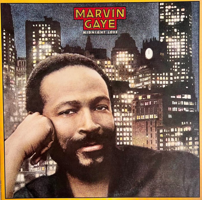 Marvin Gaye - Midnight Love - 1st JAPAN PRESS - MINT RECORD ! - Vinylplade - 1. aftryk, Japanske udgivelser - 1982