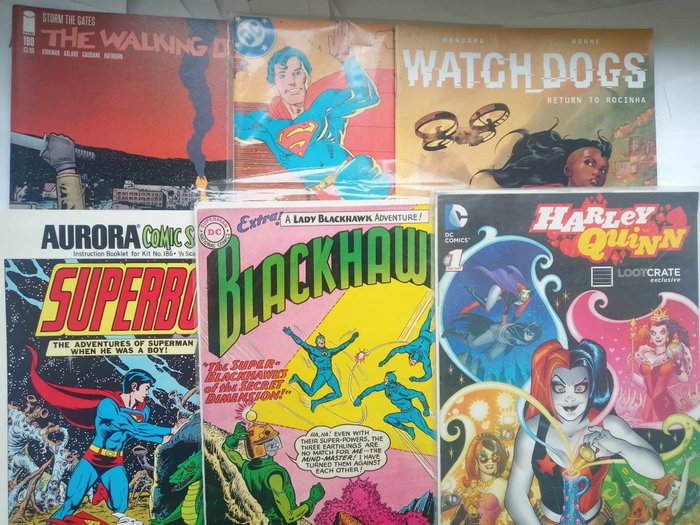 Batman, Spider-Man, Superman, Walking Dead, 再生俠 - 31 x Comic Book Signed Sealed First Issues Key Issue Batman Spawn Spiderman Superman Golden Age - 31 Comic