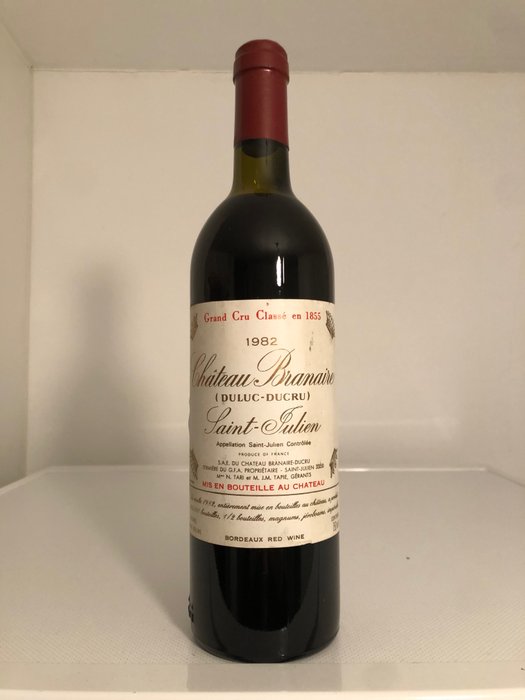 1982 Chateau Branaire (Duluc-Ducru) - 聖朱利安 4ème Grand Cru Classé - 1 Bottle (0.75L)