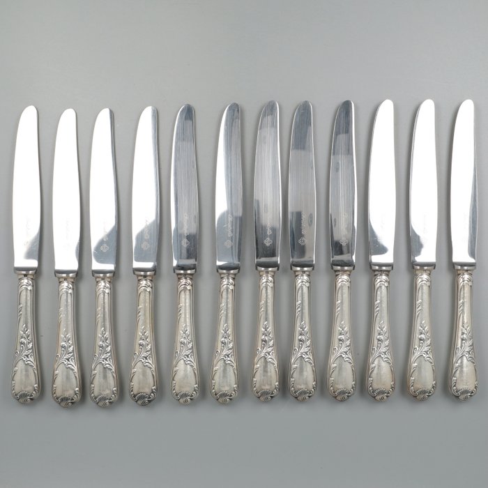 Christofle Dessertmessen model: Marly - Cutlery set (12) - Silver-plated