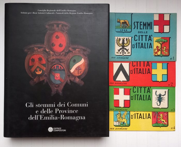 A.V. - Araldica delle Città Italiane - Lotto con 5 libri - 1960-2003