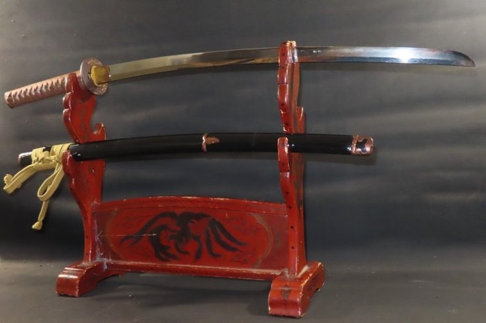 武士刀 - 玉金钢铁 - Katana w/Handachi Koshirae : A3-865 - 日本 - Edo Period (1600-1868)