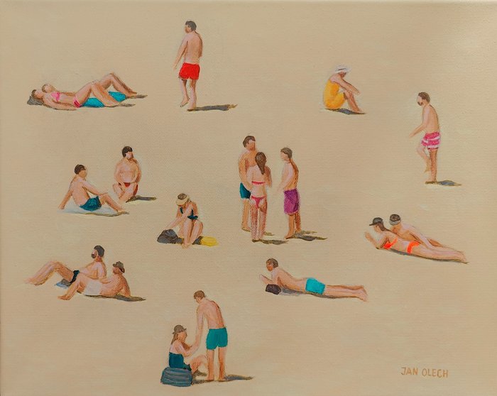 Jan Olech (XX) - The people at beach
