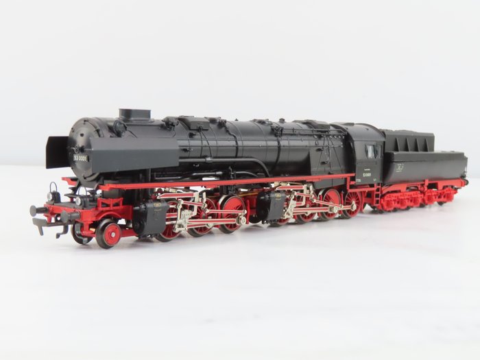Märklin H0 - 3602 - Dampflokomotive mit Tender (1) - BR 53 'Mallet' mit Cockpit-Tender Vollsound MFX - DB