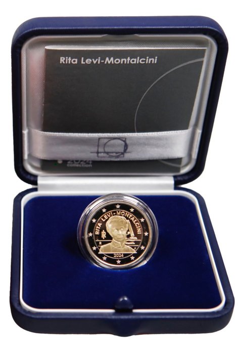 Itália. 2 Euro 2024 "Rita Levi-Montalcini" Proof  (Sem preço de reserva)