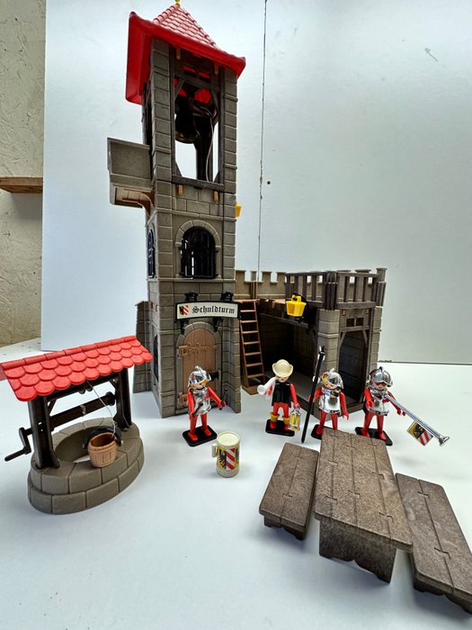 Playmobil (德國摩比) - Playmobil Middeleeuwse toren met gevangenis - 3445 - 摩比 n. 3445 Middeleeuwse toren met gevangenis (1977) - 德國