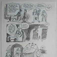 Will eisner – Original Sketch Page (p.36) The power – Invisible people – 1 original sketch – 1993