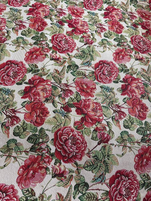 Gobelin 室內裝飾布料紅玫瑰設計 2024 - 室內裝潢織物  - 300 cm - 280 cm