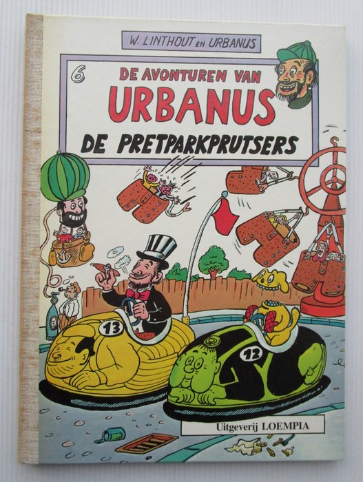 Urbanus -  Loempia luxe uitgave 6 - De pretparkprutsers - 1 Album - Eerste druk - 1984
