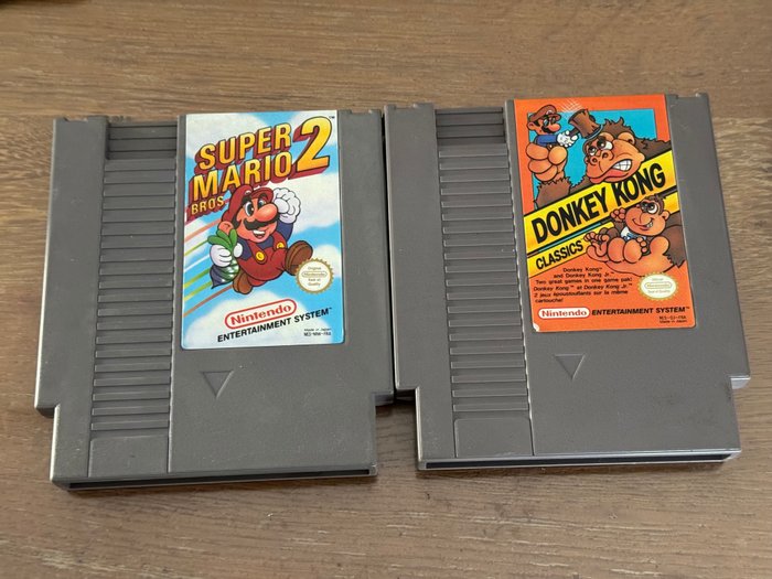 Nintendo - 2 NES games - 电子游戏 (2) - 无原装盒
