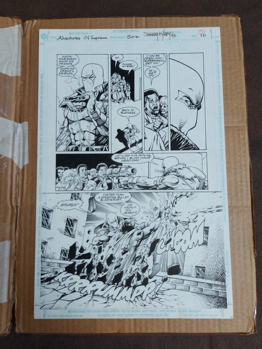 Barry Kitson - Original page - Adventures Of Superman - #507 page #16 - 1990