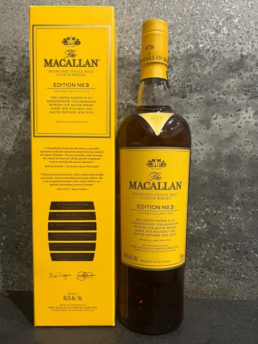 Macallan 2017 - Edition No. 3 - Original bottling  - 750 毫升