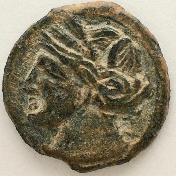 Hispania, Cartagonova. Calco - Cabeza de Tanit a Izquierda (R123)  (Fără preț de rezervă)