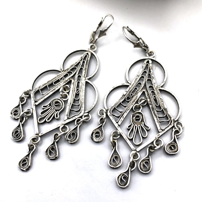 No Reserve Price - filigrain - Drop earrings Silver 