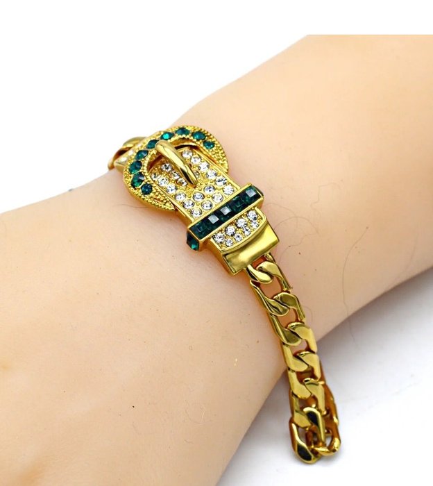 Camrose & Kross - Smaragd - Vergoldet - Armband