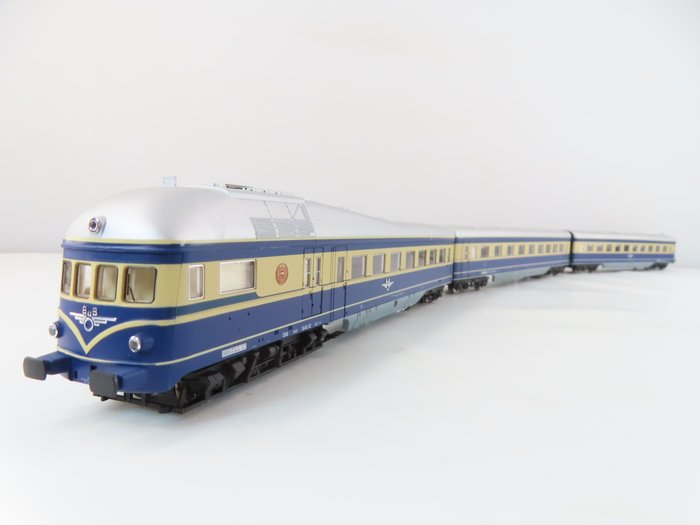 Piko H0 - 52271 - Jednostka kolejowa (1) - Dwuczęściowy zestaw pociągów „Blauer Blitz” Pełny dźwięk MFX - ÖBB