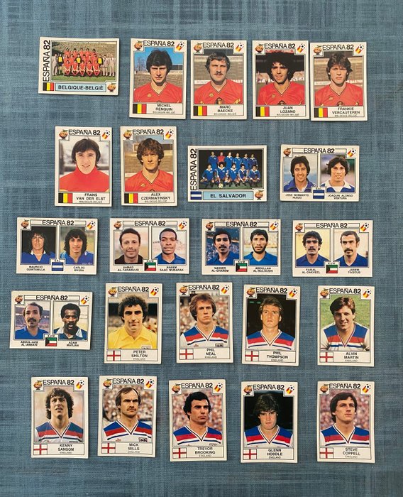 帕尼尼 - World Cup España 82 -All different - 23 Loose stickers