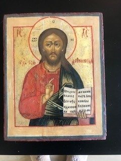 Ikon - Kristus Pantokrator - Tre