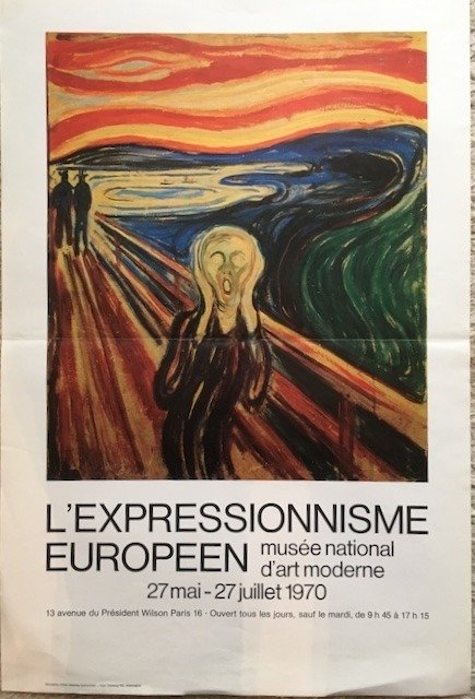 after Edward Munch - L'Expressionisme Européen - 1970er Jahre