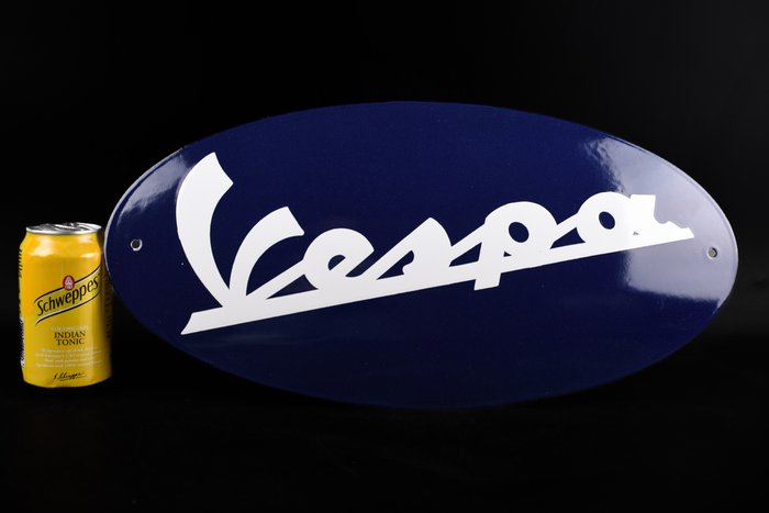 Sign - Vespa - Vespa; 460mm; enamel sign; beautiful quality; handmade