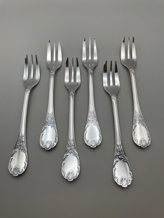 Christofle - Coffee spoon (6) - marly - Silverplate