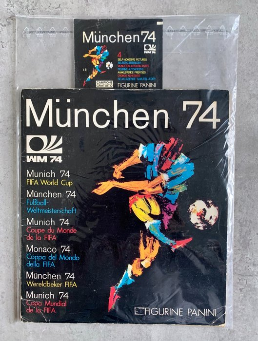 Panini - World Cup München 74 - Open bag without sticker + Complete Album