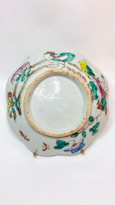Taza de porcelana decorada con un gallo. - China - Dinastía Qing (1644-1911)