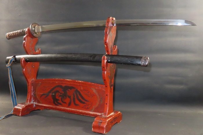 武士刀 - 锻铁、玉金 - Katana w/Handachi Koshirae : Kuninaga : A3-689 - 日本 - Muromachi period (1333-1573)