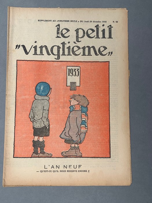 Le Petit Vingtième - 52/1933 - 1 Blad - Første utgave - 1933