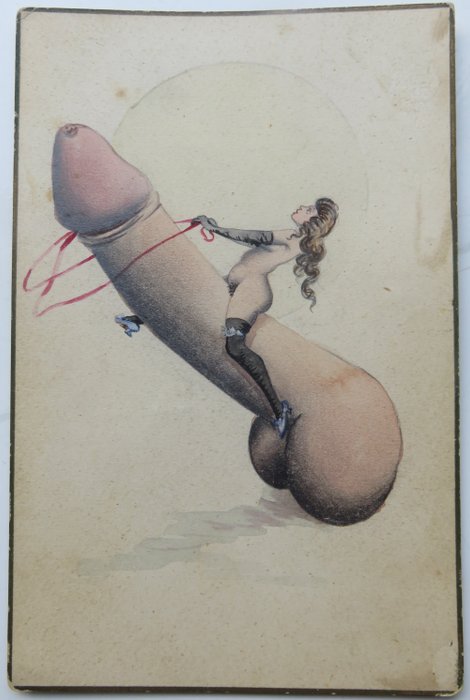 Anoniem - Erotic french watercolour