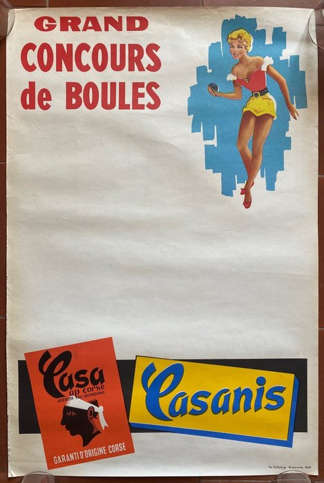 Anonymous - Casanis, Grand Concours de Boules (pin-up, pétanque) - 1950年代