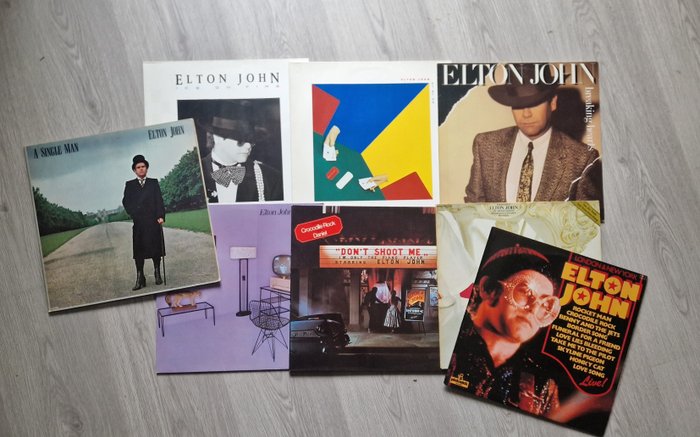 Elton John - 8 Albums - see list - Diverse titels - LP albums (meerdere items) - 1973