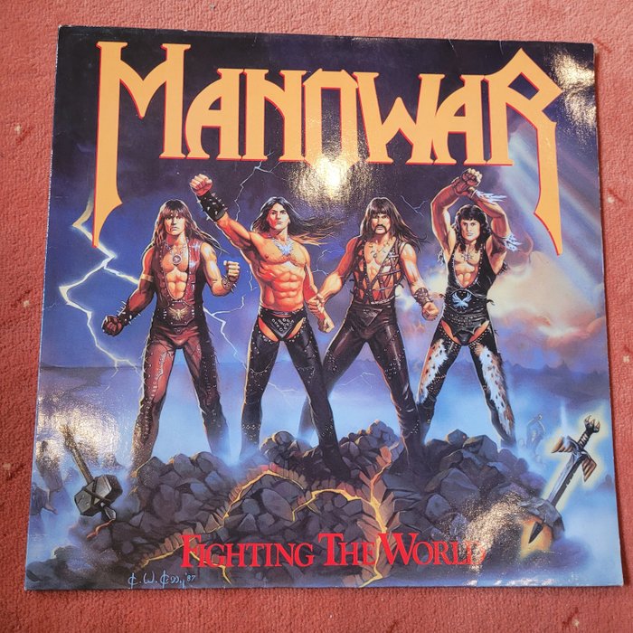 Manowar - Fighting the World - Flere titler - LP-album (frittstående element) - 180 gram - 1987