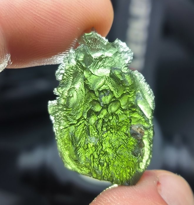 Moldavita Cristal - Altura: 24 mm - Ancho: 22 mm- 6.7 g - (1)