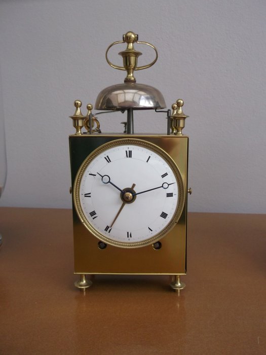 Relógio de viagem Capucine Império Latão - 1810-1820