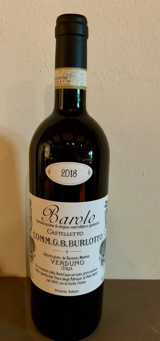 2018 Burlotto Castelletto - Barolo DOCG - 1 Flaska (0,75 l)