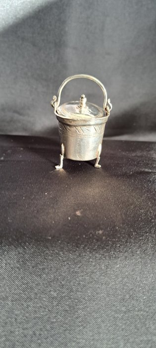 Jacob van Wijk Sr - Glas - Miniatur-Vertuschung - .835 Silber