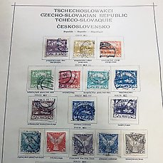 Tsjecho-Slowakije  – Uitgebreide collectie CSSR op oude albumbladen