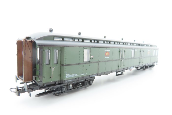 Artitec H0 - 20.295.04 - Modellbahn-Personenwagen (1) - 4-achsiger Postwagen - NS
