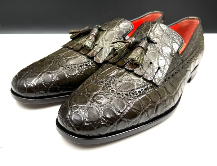 Santoni - 懶漢鞋 - 尺寸: UK 10