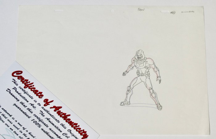 MARVEL  " Superheroes " Original Animation Drawing - with COA - 1970