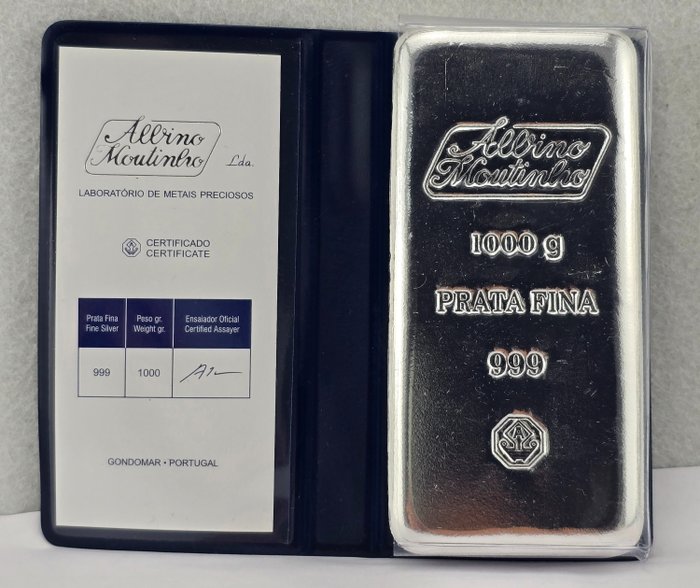 1 Kilogramm - Silber .999 - Albino Moutinho - NO RESERVE PRICE - Versiegelt und mit Zertifikat  (Ohne Mindestpreis)