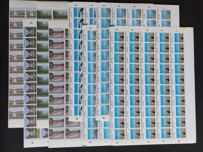 Holandia 1980/1981 - Znaczki letnie w kompletnych arkuszach - NVPH 1194/97 en 1216/19
