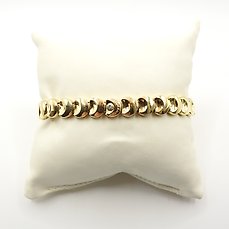 Chimento – Armband – Armillas Flexible – 18 karaat Geel goud –  0.02 tw. Diamant  (Natuurlijk)
