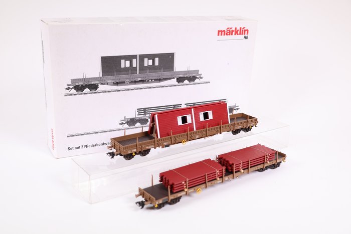 Märklin H0 - 47025 - Modellbahn-Güterwagenset (1) - Set mit Baumaterialien - DSB