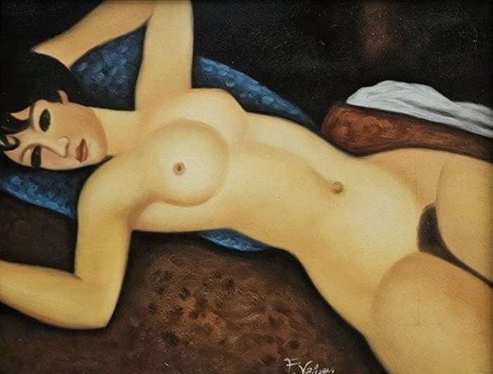 F. Valiani (XX), da Amedeo Modigliani - Nudo disteso