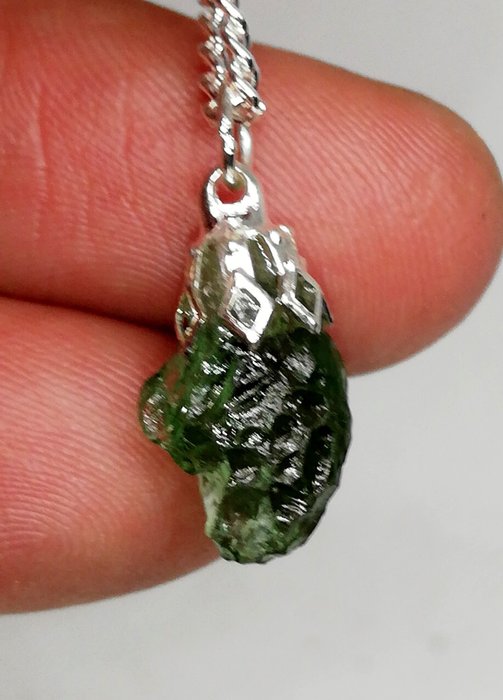 Magnifico Moldavite Chlum, Veleno Verde (MOLTO RARO) "SENZA PREZZO DI RISERVA" Moldavite - 1 g