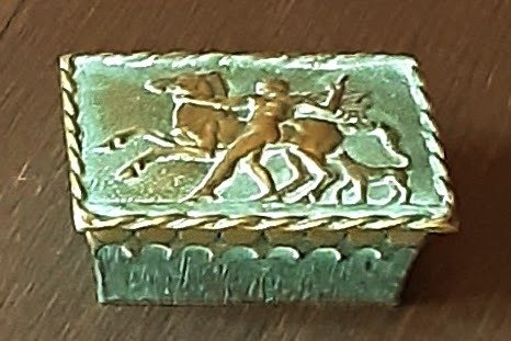 Max Le Verrier - Schmuckschatulle - BELLEROPHON BOX Referenznummer 749 - Bronze mit doppelter Patina