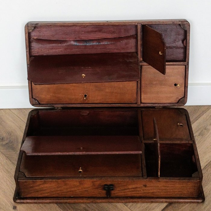 Cabinet - Wood, Handmade Chest / Cabinet with compartments in different sizes.